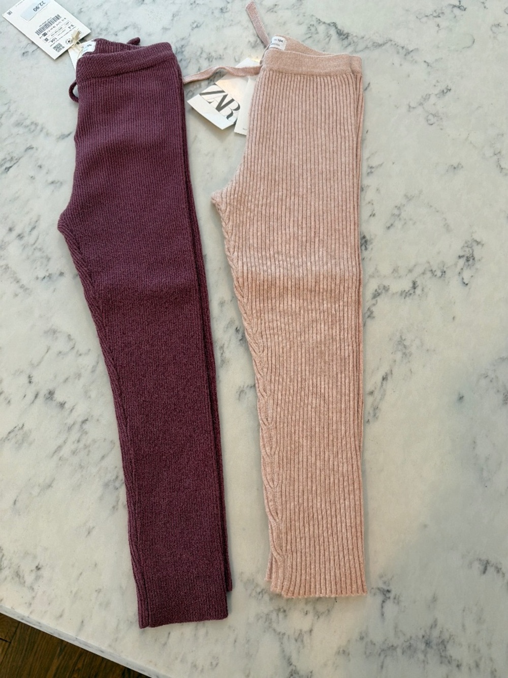 NWT! Set of 2 Zara Kids Knit Leggings